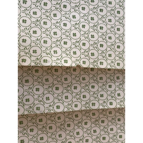 VTG Doll House Miniature Wallpaper Green Cicle Bow Pattern Art Craft Shadow Box - Picture 2 of 4